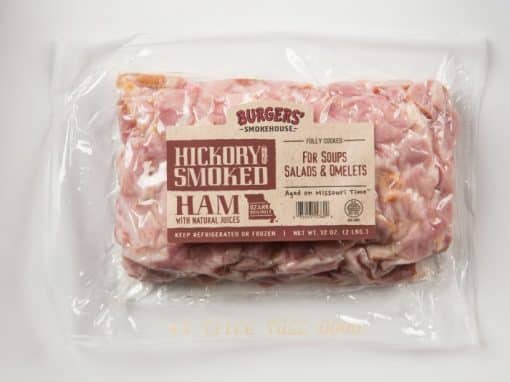 32 oz. Hickory Smoked Ham- Diced Pieces   For Soups, Salads & Omelets