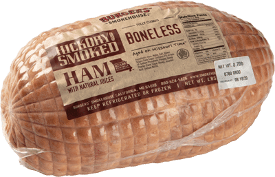 Hickory Smoked Ham Boneless Ready to Slice Deli Style Package Shot