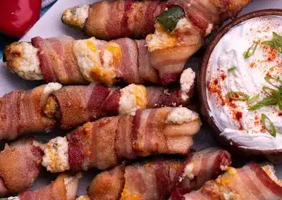 Bacon Wrapped Jalapeno Poppers