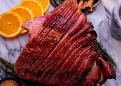 Orange Spice Glazed Spiral Sliced Ham