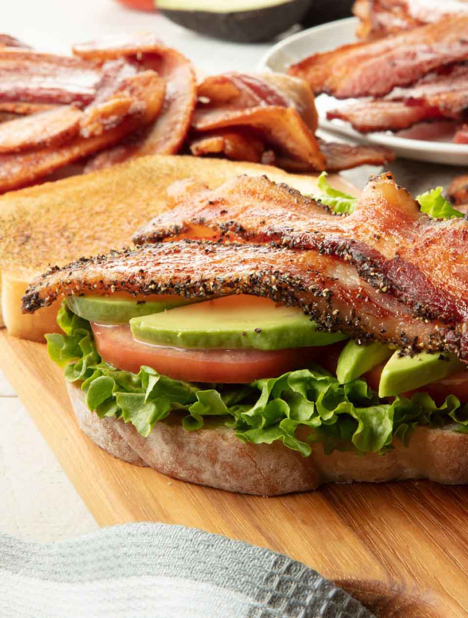 Peppered Original Hickory Smoked Bacon Glamor Shot