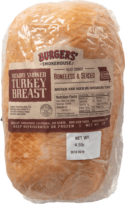 Smoked Turkey Breast Boneless & Sliced Package shot